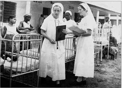 Photograph of Catholic nurses working in Nigeria