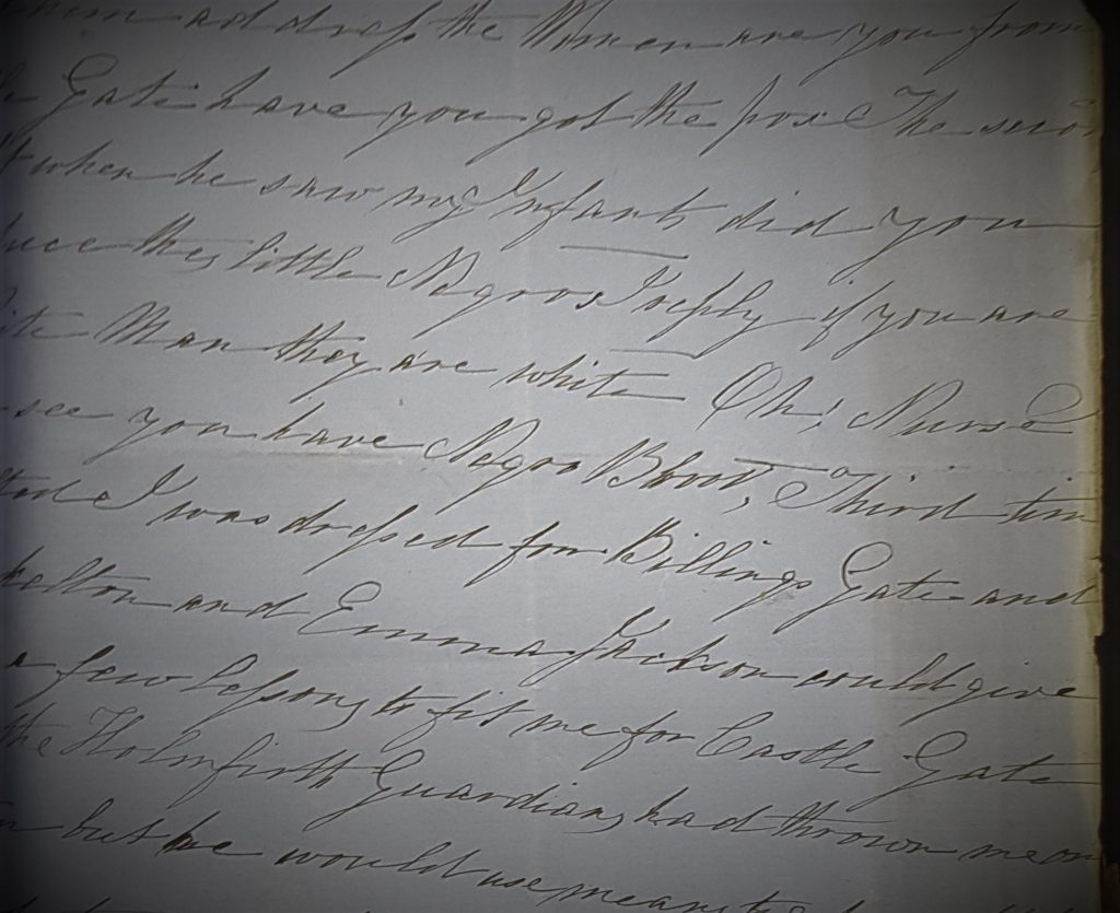 extract from letter